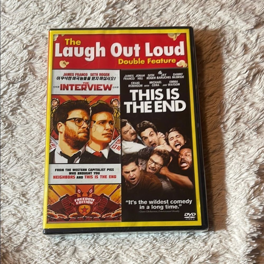 NEW dvd laugh out loud double feature the interview, This is the end.